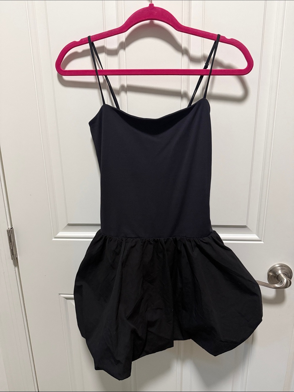Aritzia Black Mini Dress with Spaghetti Straps